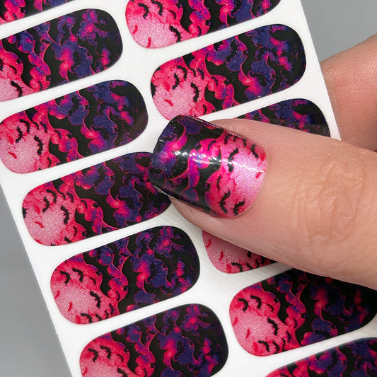 Neon Nightwing Nail Wraps (Pearlescent)