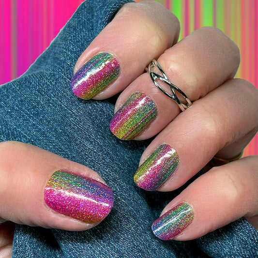 Neon Spectrum Exclusive Design Nail Wraps (GLITTER)