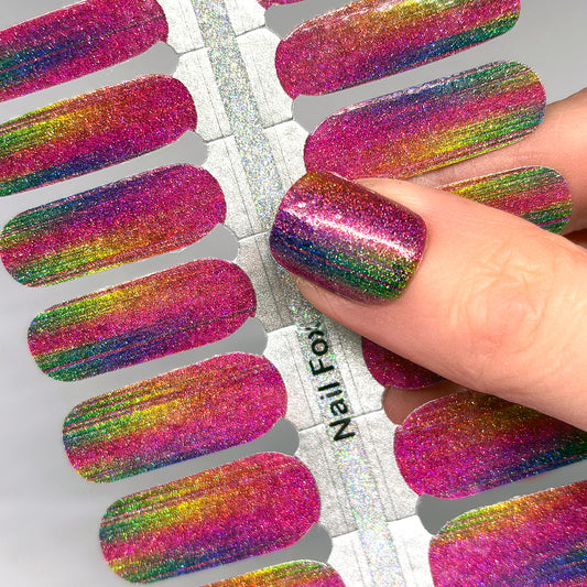 Neon Spectrum Exclusive Design Nail Wraps (GLITTER)