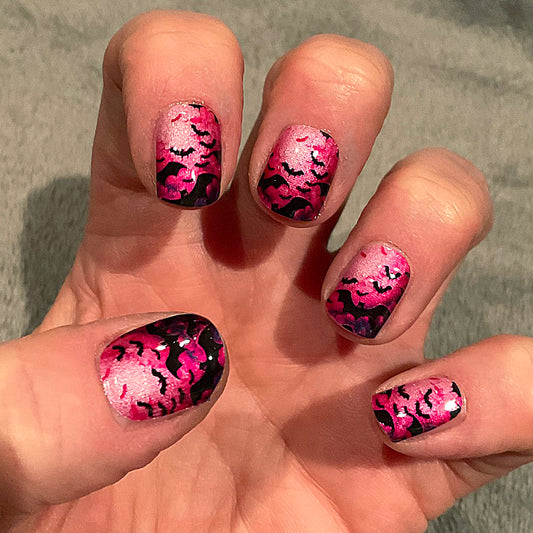Neon Nightwing Nail Wraps (Pearlescent)