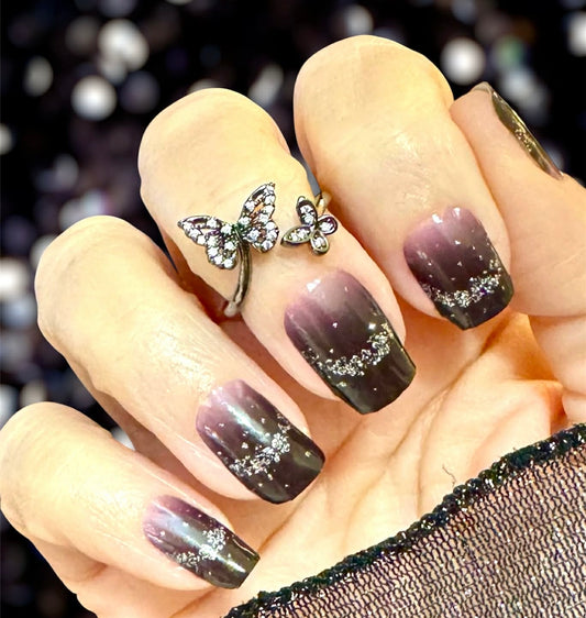 Night Magic Nail Wraps (GLITTER)