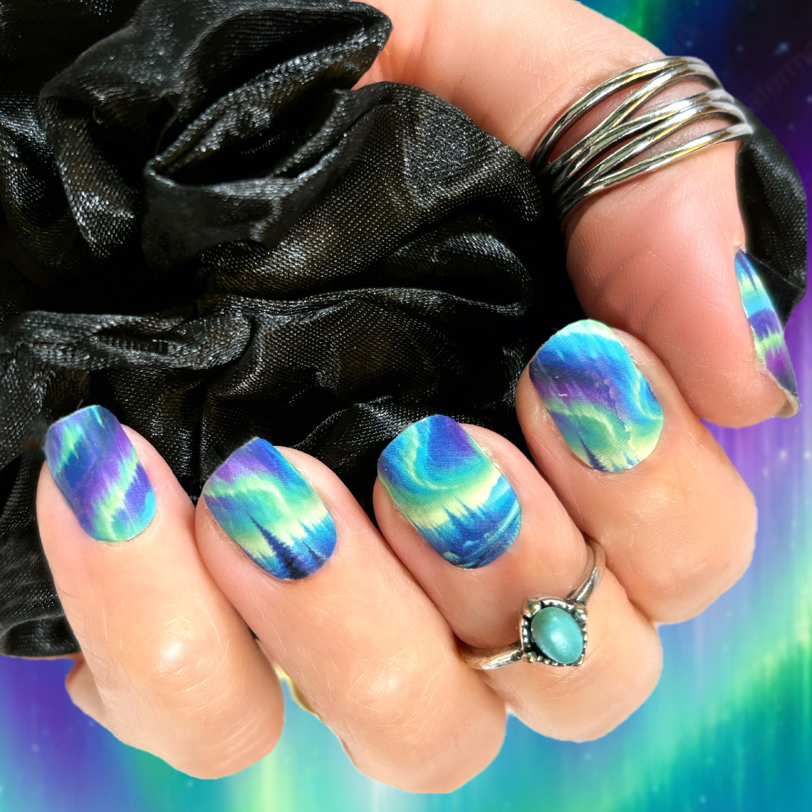 Northern Lights Exclusive Design Nail Wraps – Nail-Fox
