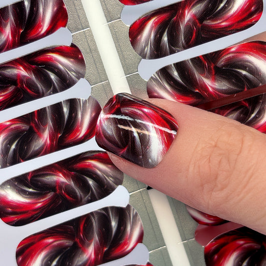 Obsidian Flame Exclusive Design Nail Wraps