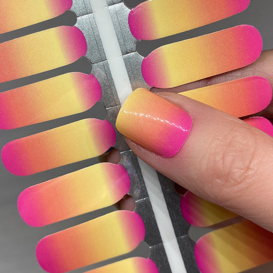 Paradise Pink Ombre Nail Wraps
