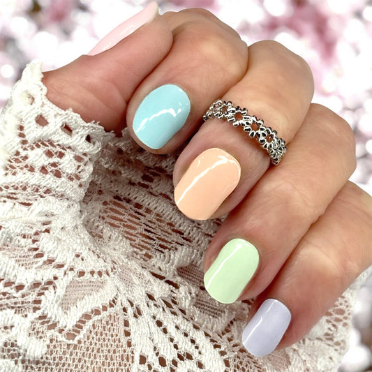 Pastel Parade No Light Gel Nail Wraps (NLG)
