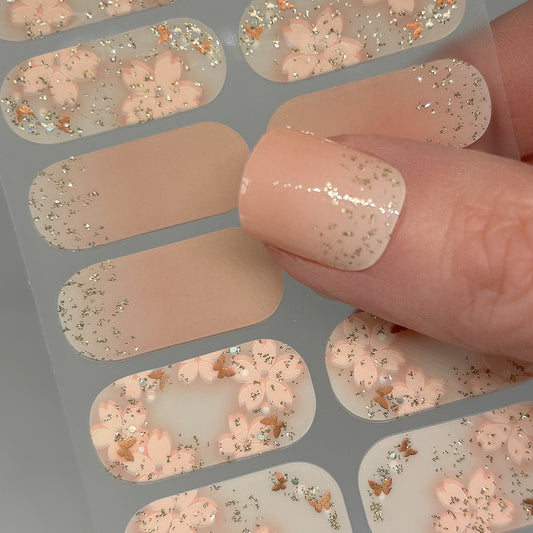 Peach Blossom Nail Wraps