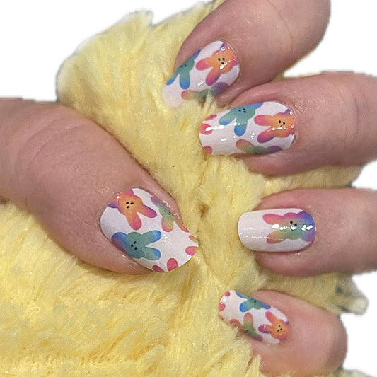 Peeping Bunny Exclusive Design Nail Wraps