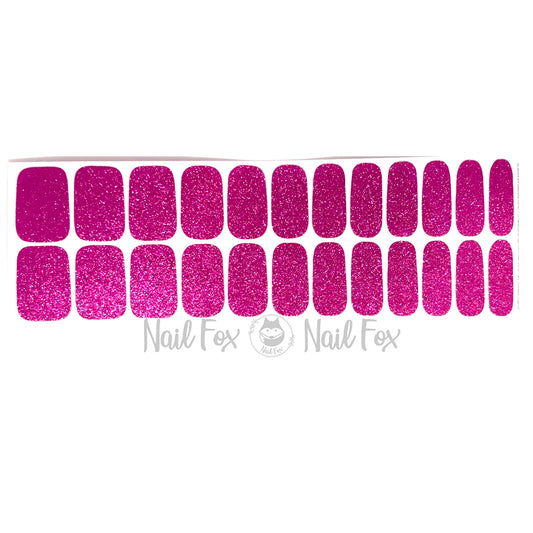 Petal Pink Glitter Nail Wraps