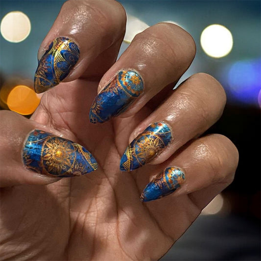 Steampunk Nail Wraps (METALLIC/CHROME)