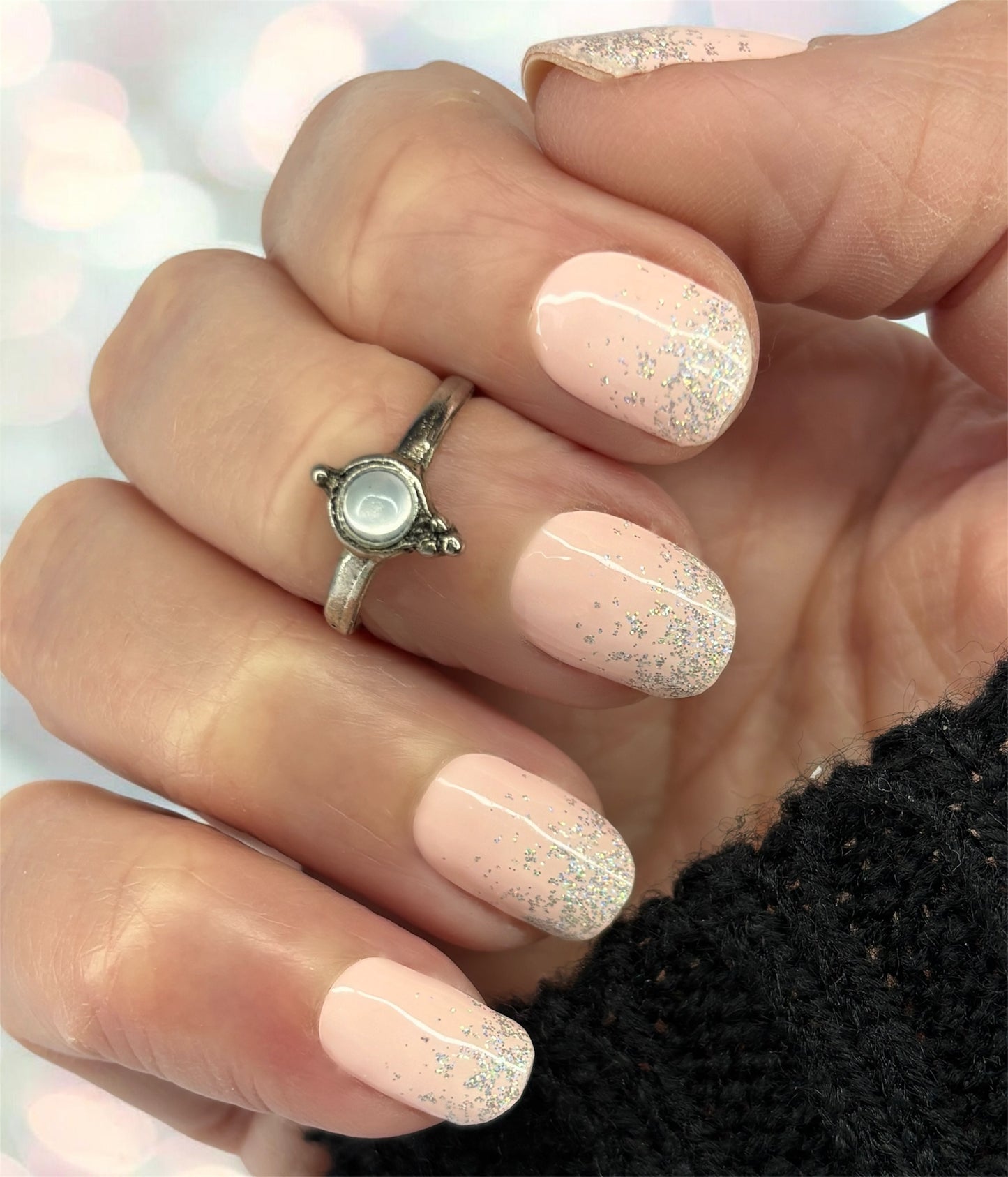 Pink Jewel No Light Gel Nail Wraps (NLG)