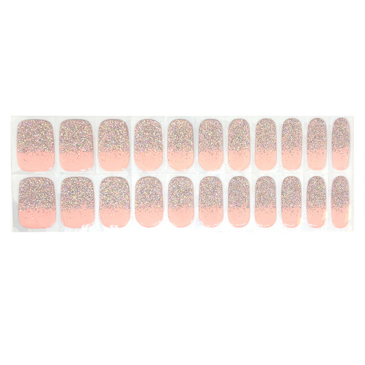 Pink Jewel No Light Gel Nail Wraps (NLG)