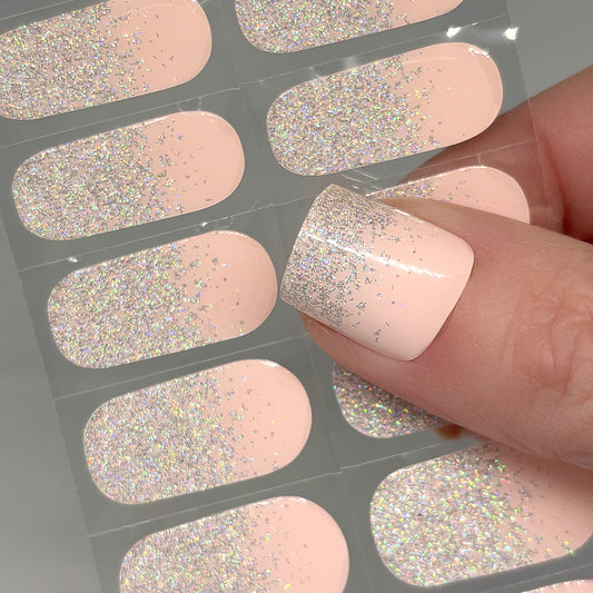 Pink Jewel No Light Gel Nail Wraps (NLG)