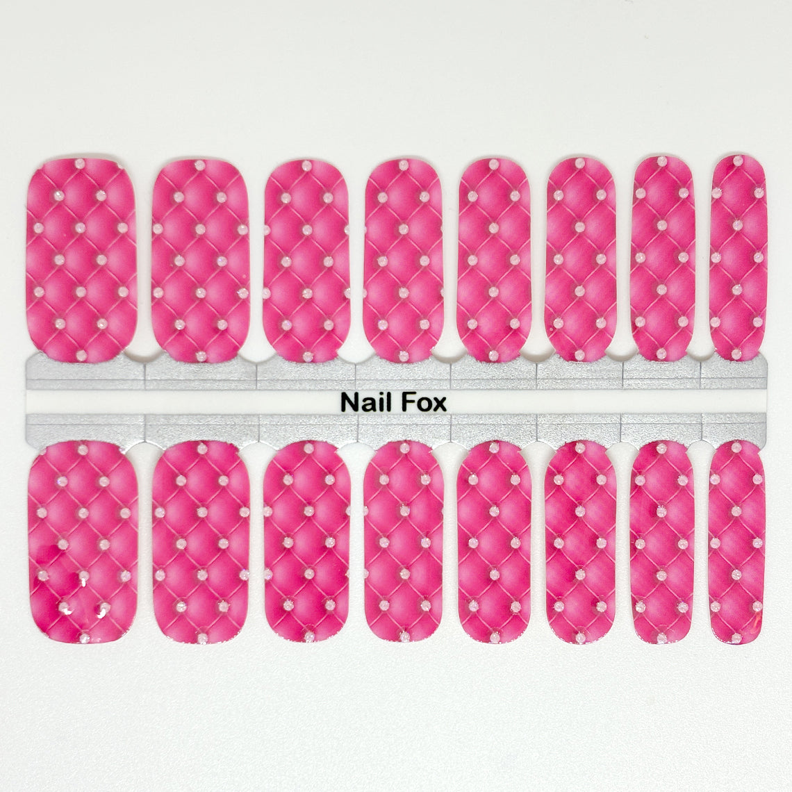 Pink Tuffed Exclusive Design Nail Wraps (Glitter Accents)