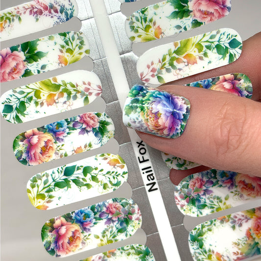 Prismatic Peony Exclusive Design Nail Wraps