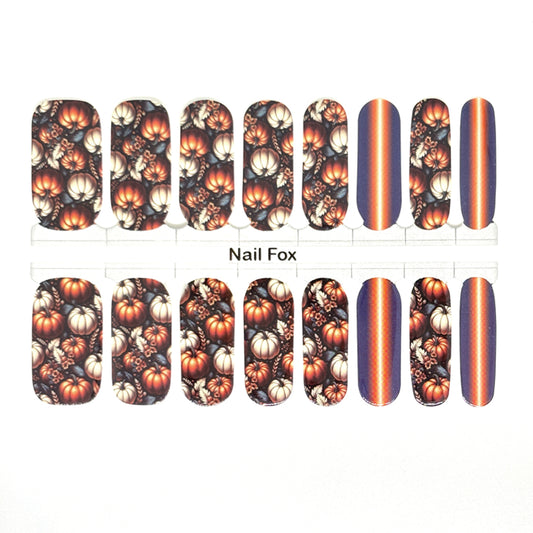 Pumpkin Palooza Exclusive Design Nail Wraps