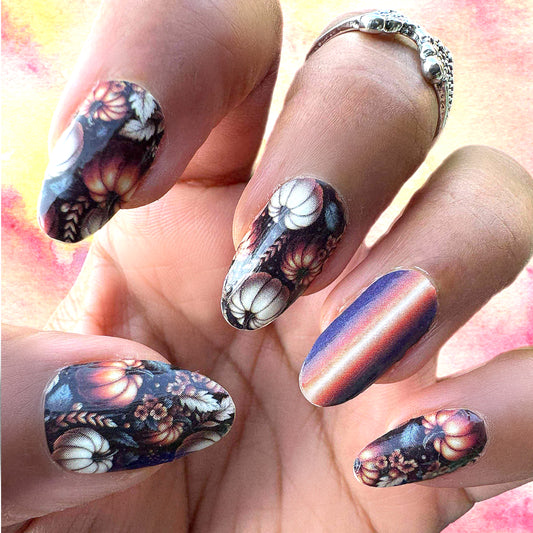 Pumpkin Palooza Exclusive Design Nail Wraps