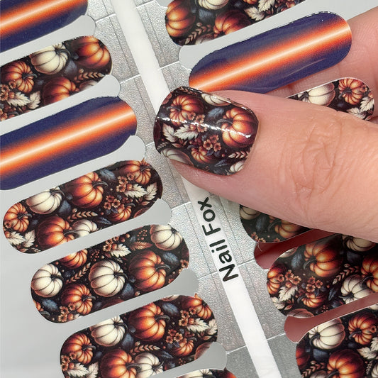 Pumpkin Palooza Exclusive Design Nail Wraps