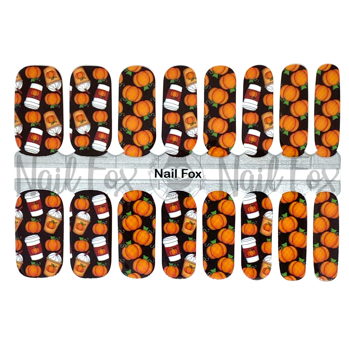 Pumpkin Spice Exclusive Design Nail Wraps