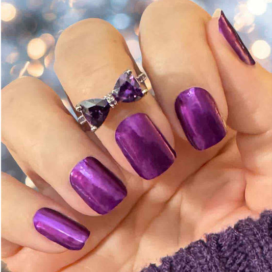 Purple Chrome Nail Wraps (CHROME)