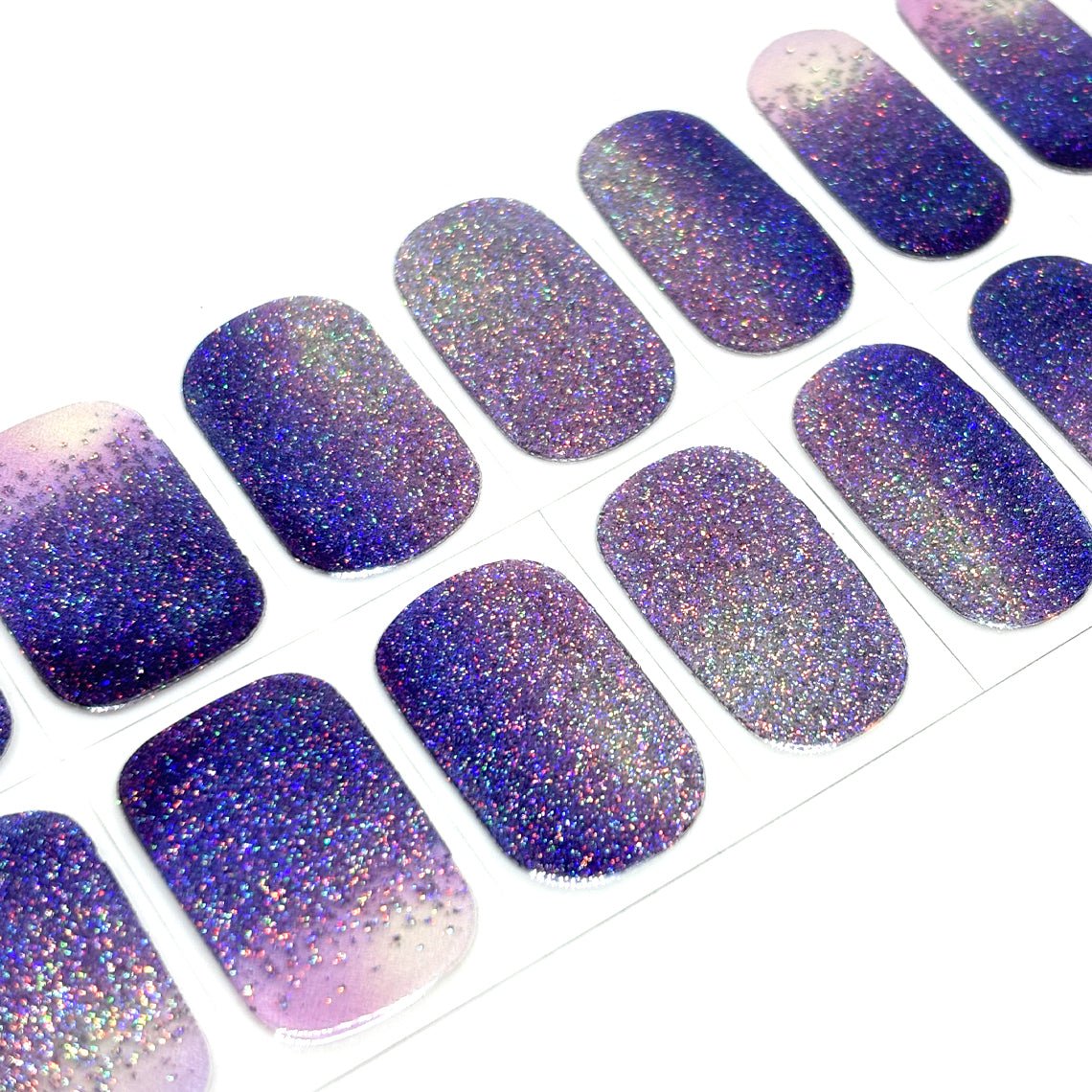 Purple Dazzle No Light Gel Nail Wraps (NLG)