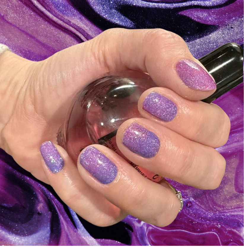 Purple Opal Glitter Nail Wraps