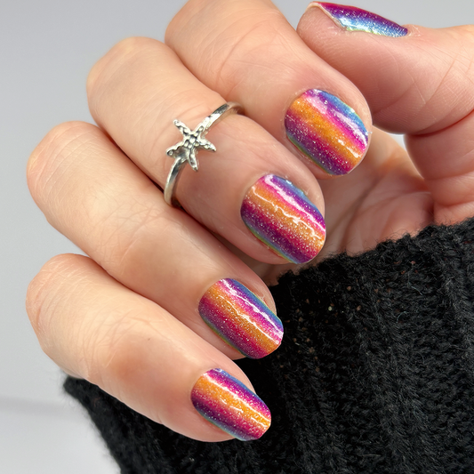 Radiant Summer Ombre Exclusive Nail Wraps (Glitter Shift)