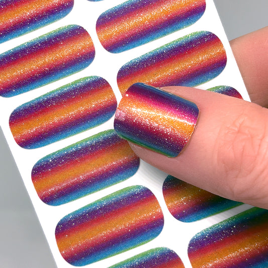 Radiant Summer Ombre Exclusive Nail Wraps (Glitter Shift)
