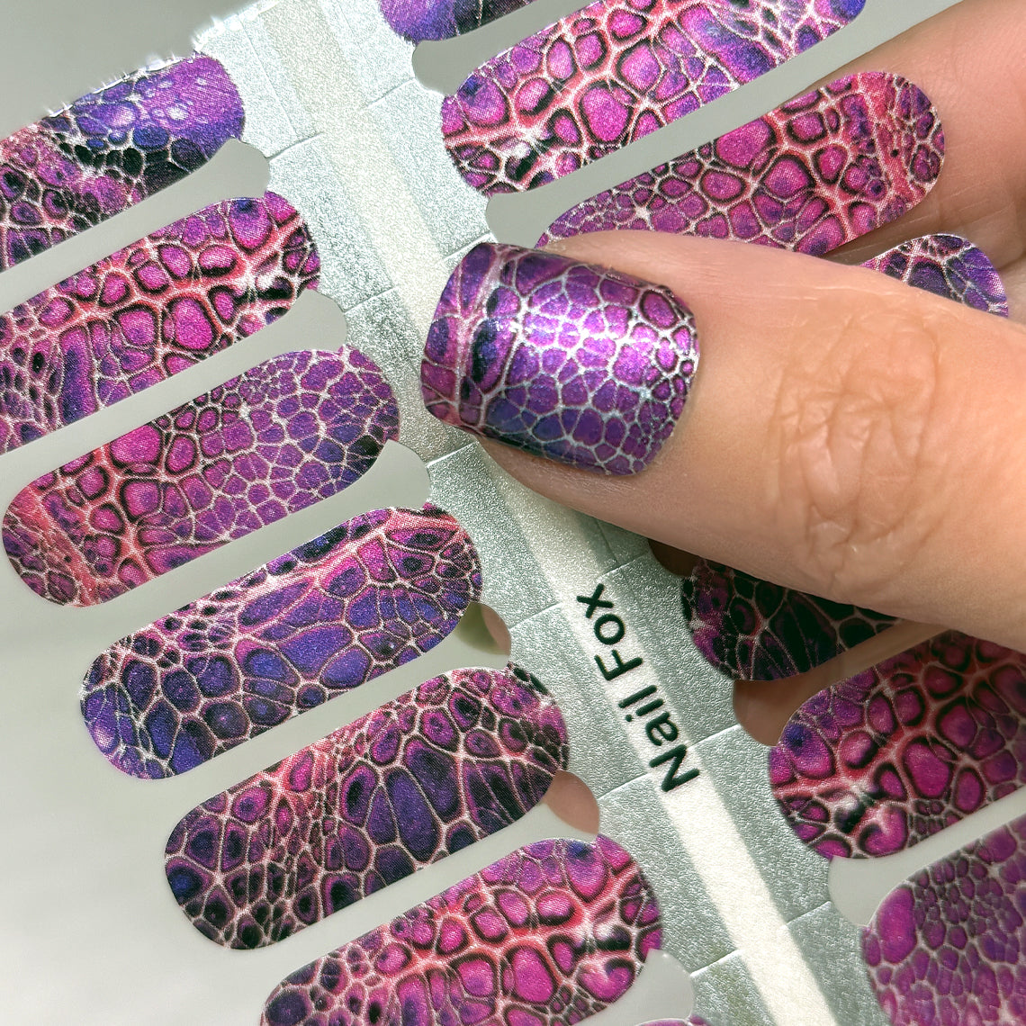 Raspberry Rhythmn Exclusive Design Nail Wraps (PEARL)