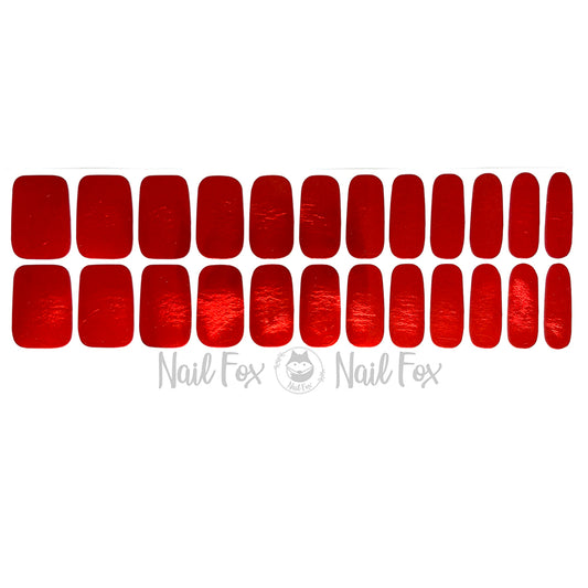 Red Chrome Nail Wraps (CHROME)