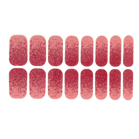 Rose Quartz Glitter Nail Wraps