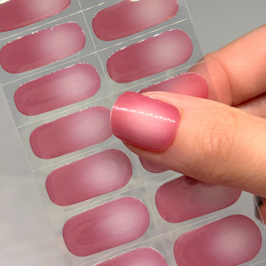 Rosy Radiance No Light Gel Nail Wraps (NLG)