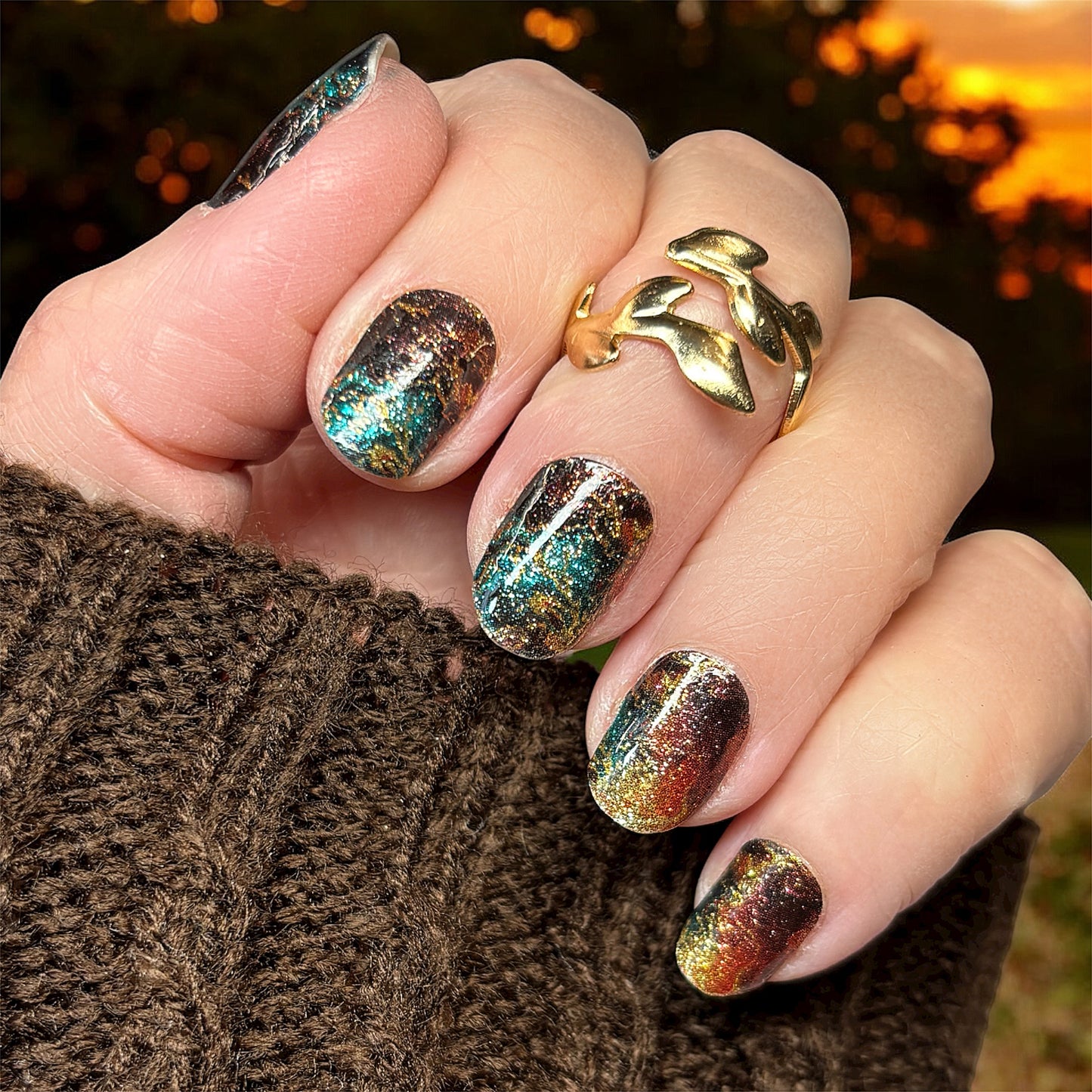 Rustic Glitter Exclusive Nail Wraps (GLITTER)