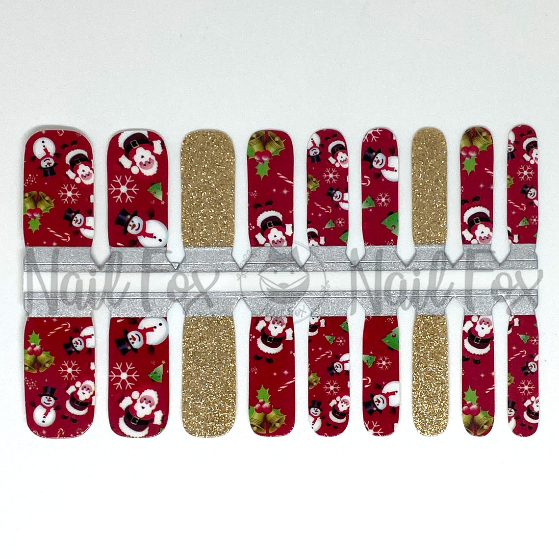 Santa's Snowmen Kids Nail Wraps