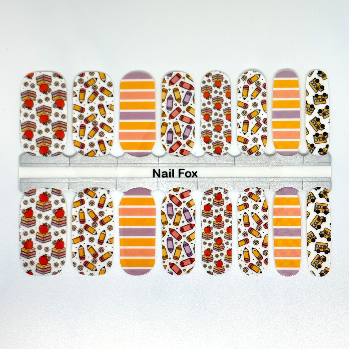 School Days Exclusive Design Nail Wraps