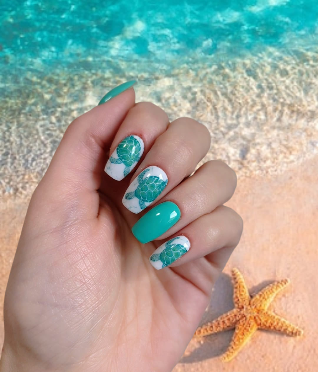 Sea Turtles Exclusive Design Nail Wraps