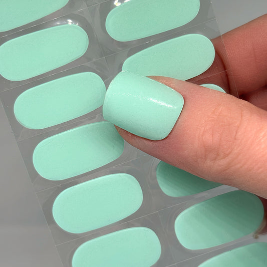 Seafoam No Light Gel Nail Wraps (NLG)