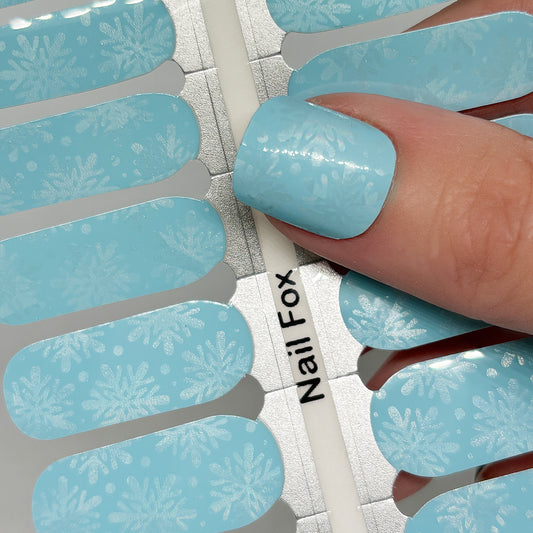 Serenity Snowfall Exclusive Design Nail Wraps (SUBTLE HOLO)