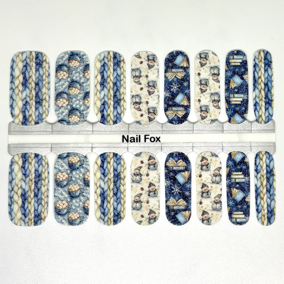Snow Day Exclusive Design Nail Wraps (SUBTLE Glitter)