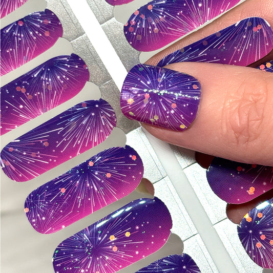 Sparks Fly Nail Wraps (HOLO GLITTER)
