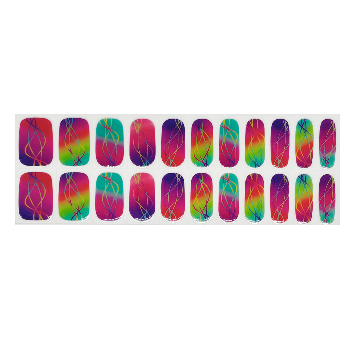Summer Vibes Exclusive No Light Gel Nail Wraps (NLG)
