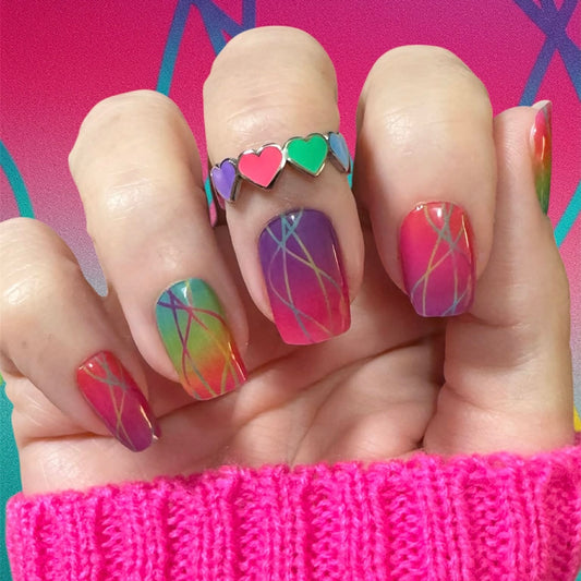 Summer Vibes Exclusive No Light Gel Nail Wraps (NLG)