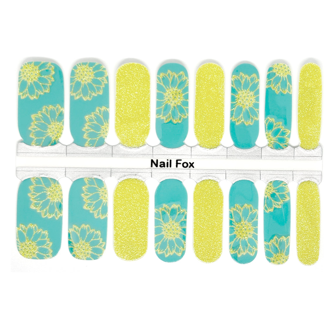 Sunflower Spark Exclusive Design Nail Wraps (GLITTER)