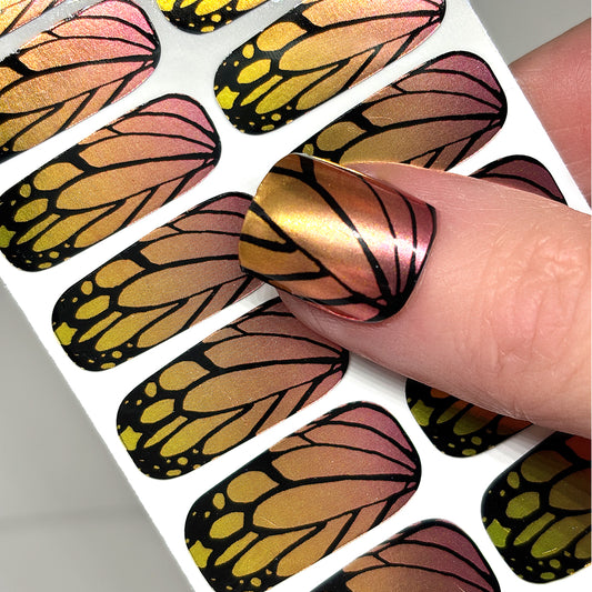 Sunset Flight Nail Wraps (METALLIC/CHROME)