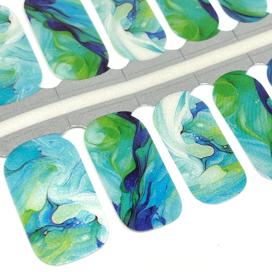 Surf's Up Nail Wraps (PEARL)