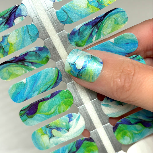 Surf's Up Nail Wraps (PEARL)