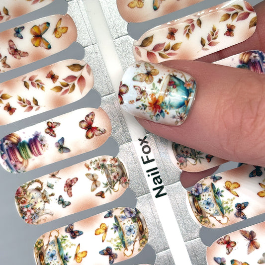 Tea Time Exclusive Design Nail Wraps