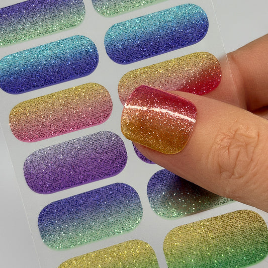 Technicolor Nail Wraps (GLITTER)