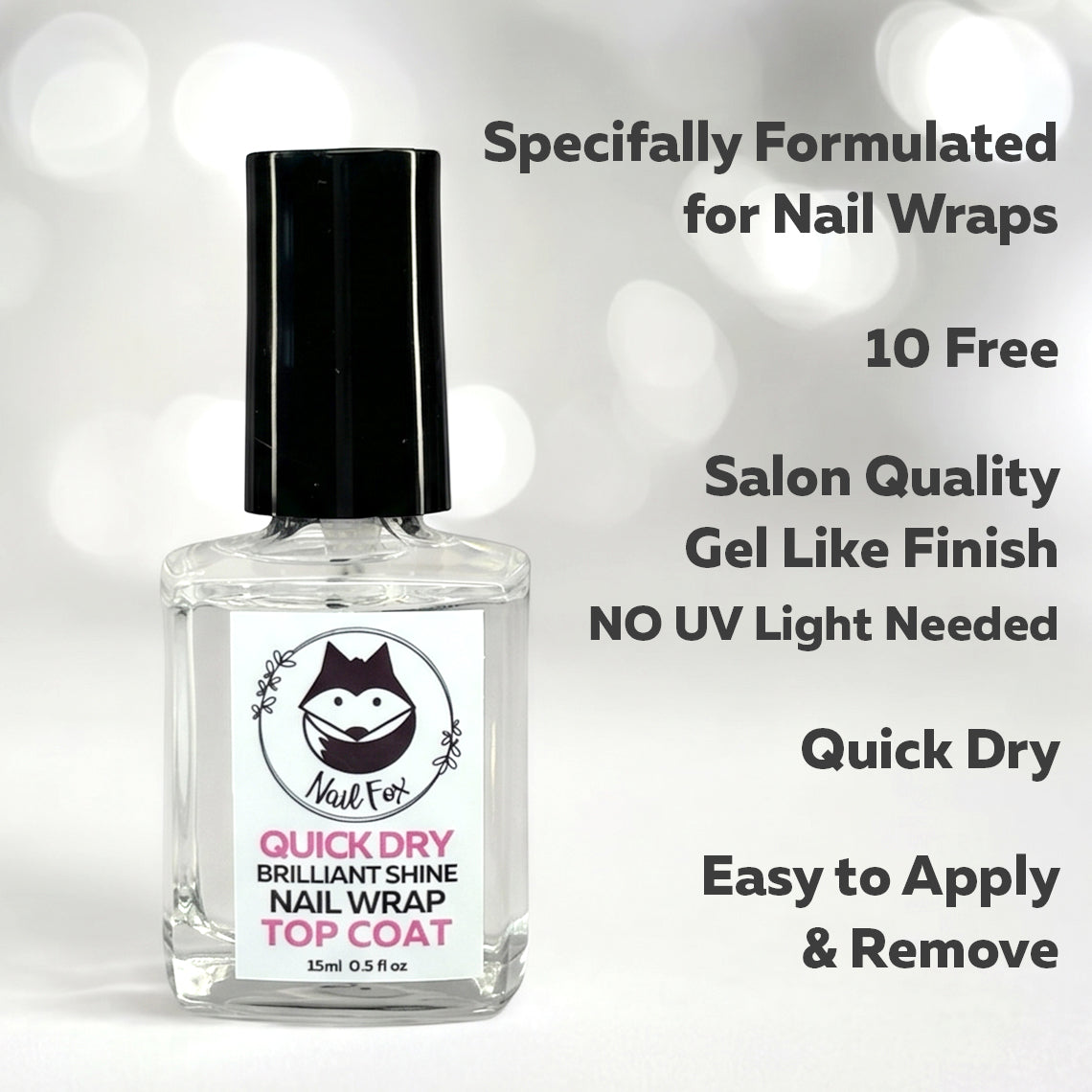 Nail Fox Nail Wrap Top Coat
