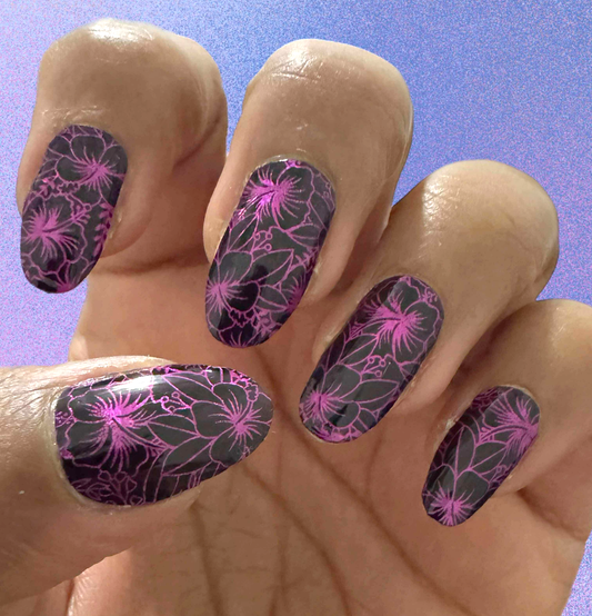 Tropical Twilight Exclusive Design Nail Wraps (FOIL)