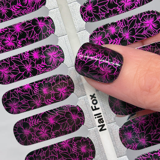 Tropical Twilight Exclusive Design Nail Wraps (FOIL)